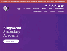 Tablet Screenshot of kingswoodsecondaryacademy.org